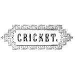Kriket Label vektorové kreslení